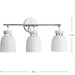 Lexie Three Light Bath & Vanity-Bathroom Fixtures-Progress Lighting-Lighting Design Store