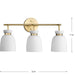 Lexie Three Light Bath & Vanity-Bathroom Fixtures-Progress Lighting-Lighting Design Store