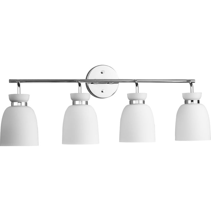 Lexie Four Light Bath & Vanity-Bathroom Fixtures-Progress Lighting-Lighting Design Store