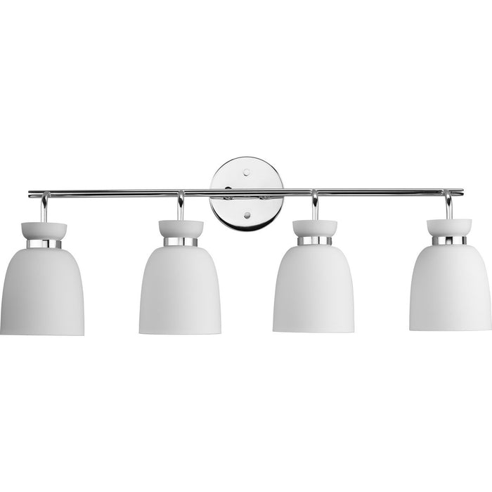 Lexie Four Light Bath & Vanity-Bathroom Fixtures-Progress Lighting-Lighting Design Store