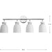 Lexie Four Light Bath & Vanity-Bathroom Fixtures-Progress Lighting-Lighting Design Store