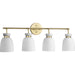 Lexie Four Light Bath & Vanity-Bathroom Fixtures-Progress Lighting-Lighting Design Store