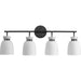 Lexie Four Light Bath & Vanity-Bathroom Fixtures-Progress Lighting-Lighting Design Store