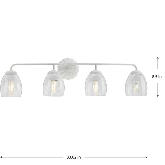 Quillan Four Light Bath & Vanity-Bathroom Fixtures-Progress Lighting-Lighting Design Store