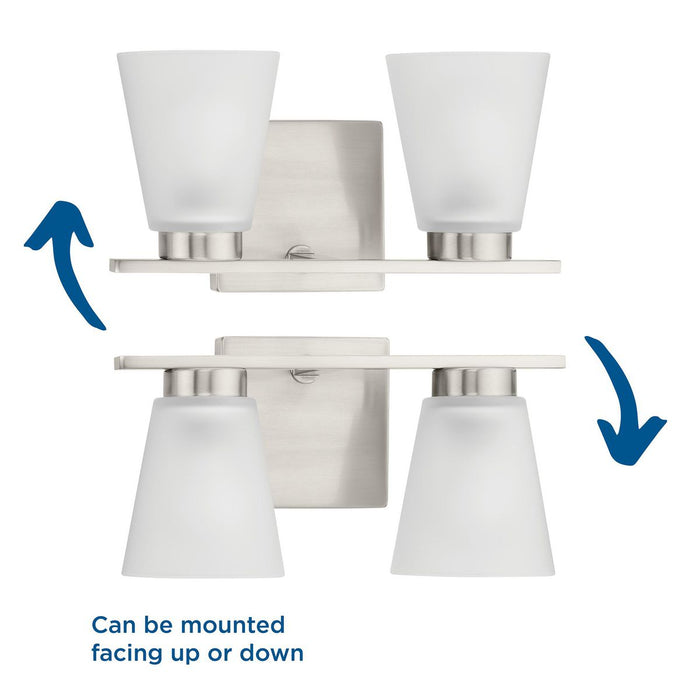 Tanner Two Light Bath-Bathroom Fixtures-Progress Lighting-Lighting Design Store