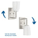 Spenser One Light Bath-Sconces-Progress Lighting-Lighting Design Store