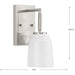 Spenser One Light Bath-Sconces-Progress Lighting-Lighting Design Store