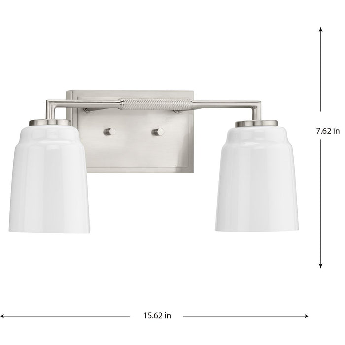 Spenser Two Light Bath-Bathroom Fixtures-Progress Lighting-Lighting Design Store