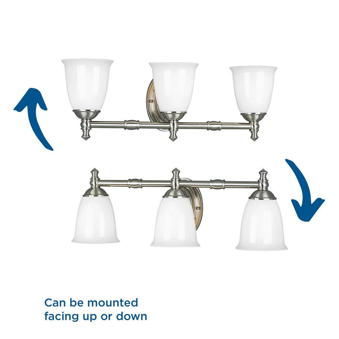 Victorian Bath Light-Bathroom Fixtures-Progress Lighting-Lighting Design Store