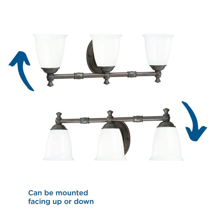 Victorian Bath Light-Bathroom Fixtures-Progress Lighting-Lighting Design Store