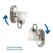 Alabaster Glass Bath Bracket-Sconces-Progress Lighting-Lighting Design Store