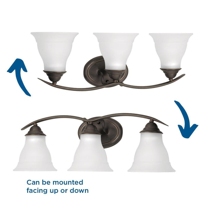 Trinity Bath Bracket-Bathroom Fixtures-Progress Lighting-Lighting Design Store