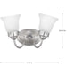 Fluted Glass Bath Bracket-Bathroom Fixtures-Progress Lighting-Lighting Design Store