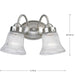 Economy Fluted Glass Bath Bracket-Bathroom Fixtures-Progress Lighting-Lighting Design Store