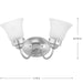 Fluted Glass Bath Bracket-Bathroom Fixtures-Progress Lighting-Lighting Design Store