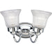 Economy Fluted Glass Bath Bracket-Bathroom Fixtures-Progress Lighting-Lighting Design Store