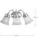 Economy Fluted Glass Bath Bracket-Bathroom Fixtures-Progress Lighting-Lighting Design Store