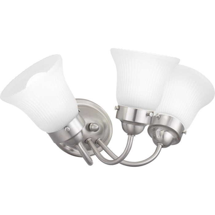 Fluted Glass Bath Bracket-Bathroom Fixtures-Progress Lighting-Lighting Design Store