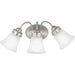 Fluted Glass Bath Bracket-Bathroom Fixtures-Progress Lighting-Lighting Design Store