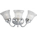 Economy Fluted Glass Bath Bracket-Bathroom Fixtures-Progress Lighting-Lighting Design Store
