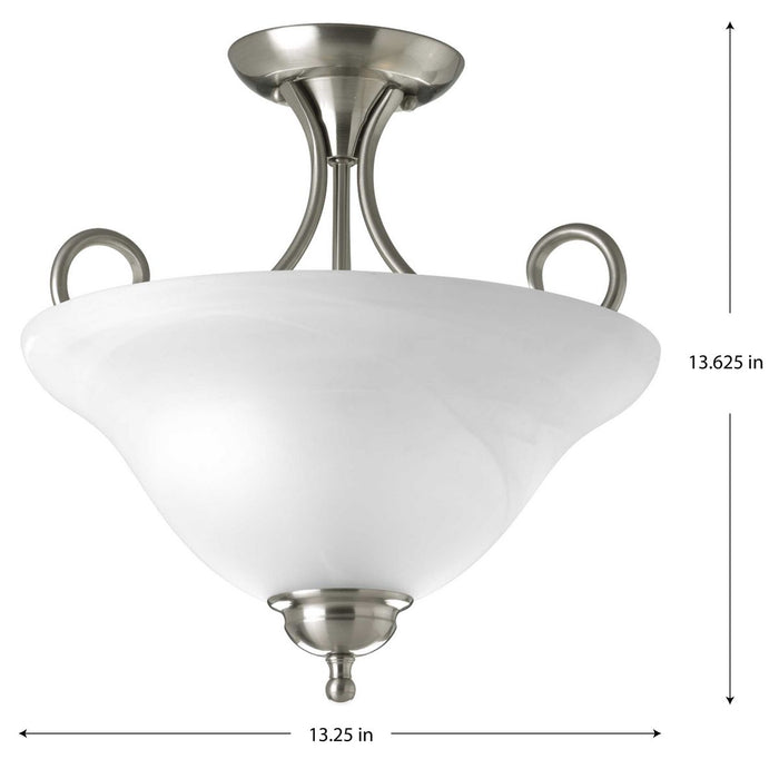Melon Flush Mount-Semi-Flush Mts.-Progress Lighting-Lighting Design Store