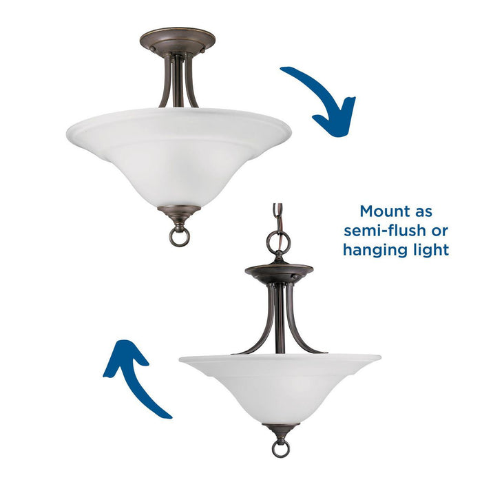 Trinity Semi-Flush Mount-Semi-Flush Mts.-Progress Lighting-Lighting Design Store