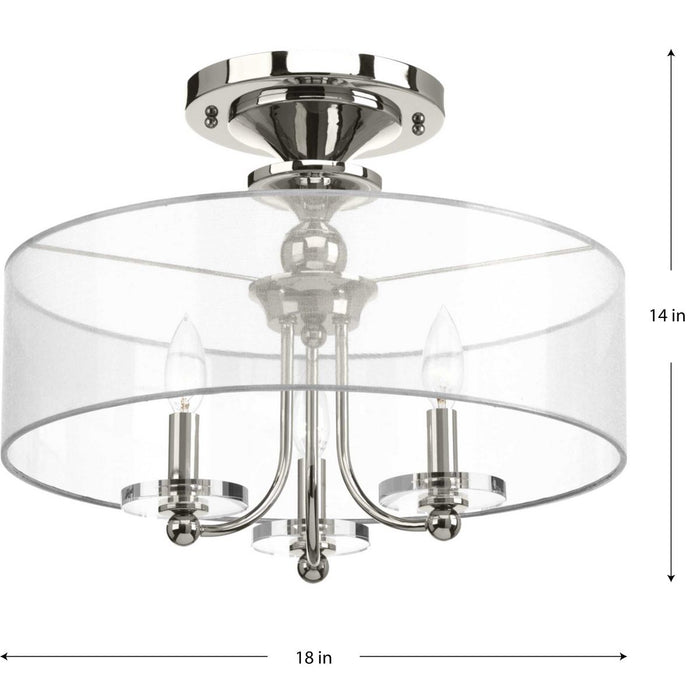 Marche Semi-Flush Convertible-Semi-Flush Mts.-Progress Lighting-Lighting Design Store