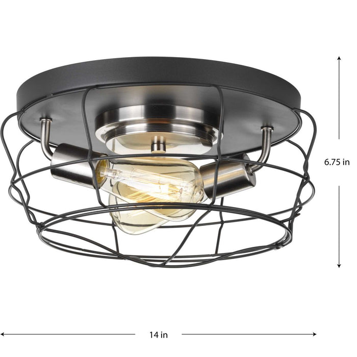 Gauge Flush Mount-Flush Mounts-Progress Lighting-Lighting Design Store