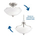 Laird Flush Mount-Semi-Flush Mts.-Progress Lighting-Lighting Design Store