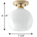 Carisa Flush Mount-Flush Mounts-Progress Lighting-Lighting Design Store