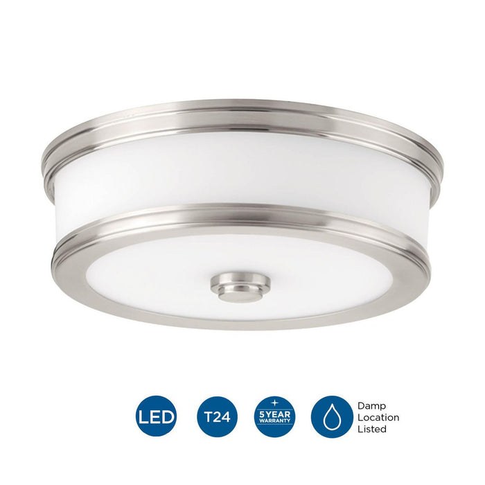 Bezel LED Flush Mount-Flush Mounts-Progress Lighting-Lighting Design Store
