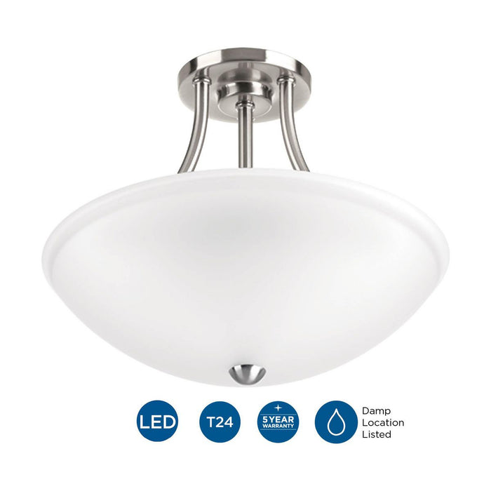 Gather LED Semi-Flush/Convertible-Semi-Flush Mts.-Progress Lighting-Lighting Design Store