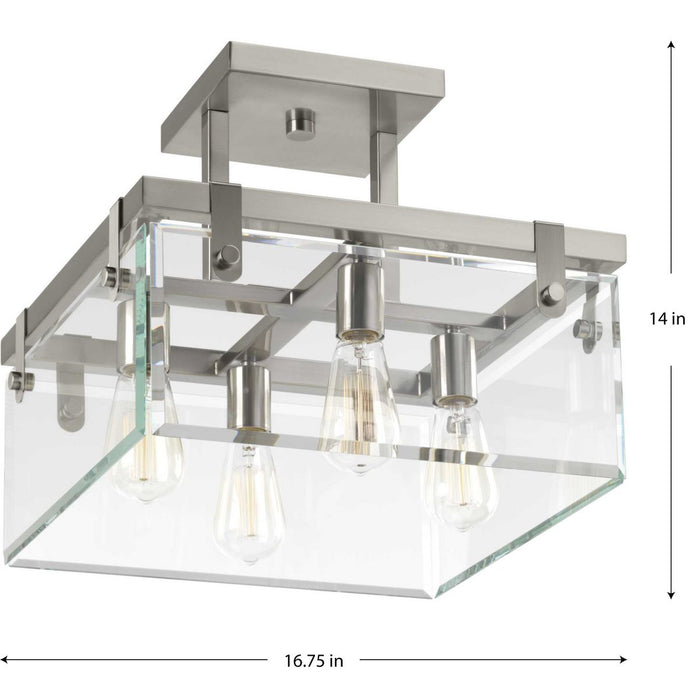 Glayse Semi-Flush/Convertible-Semi-Flush Mts.-Progress Lighting-Lighting Design Store