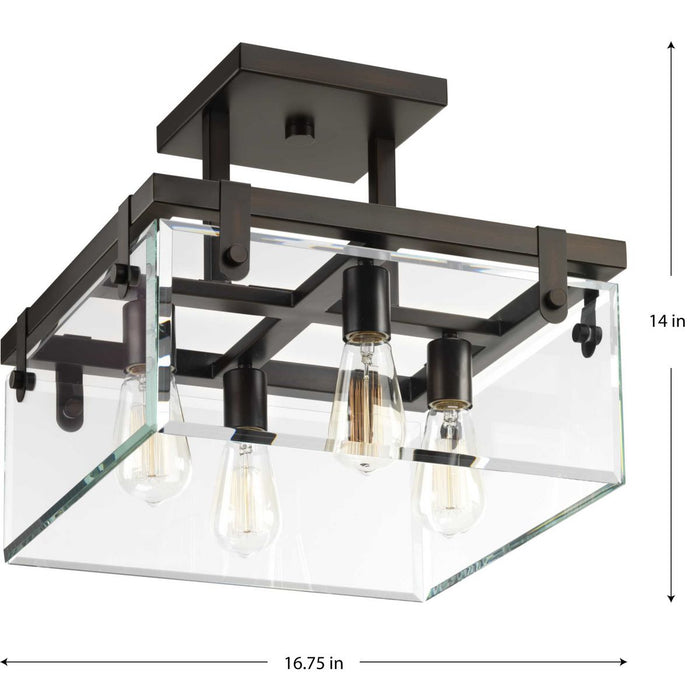 Glayse Semi-Flush/Convertible-Semi-Flush Mts.-Progress Lighting-Lighting Design Store