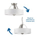 Kene Semi Flush Convertible-Semi-Flush Mts.-Progress Lighting-Lighting Design Store