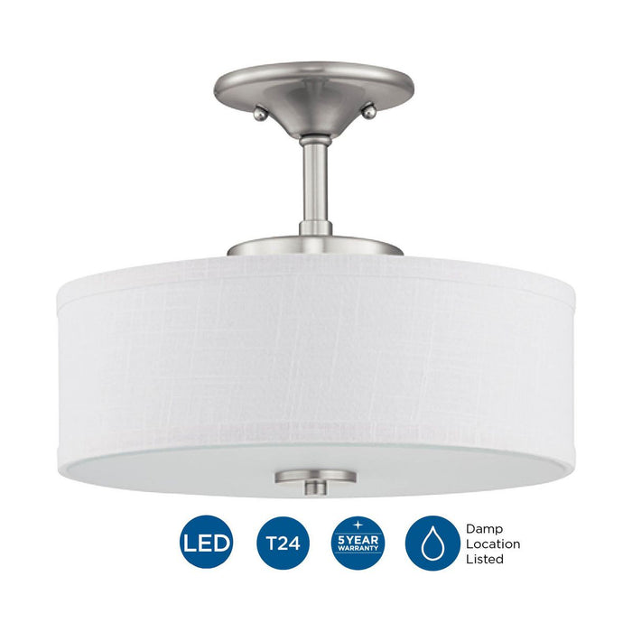 Inspire LED Semi-Flush-Semi-Flush Mts.-Progress Lighting-Lighting Design Store
