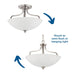 Laird Semi-Flush Mount-Semi-Flush Mts.-Progress Lighting-Lighting Design Store
