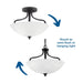 Laird Semi-Flush Mount-Semi-Flush Mts.-Progress Lighting-Lighting Design Store