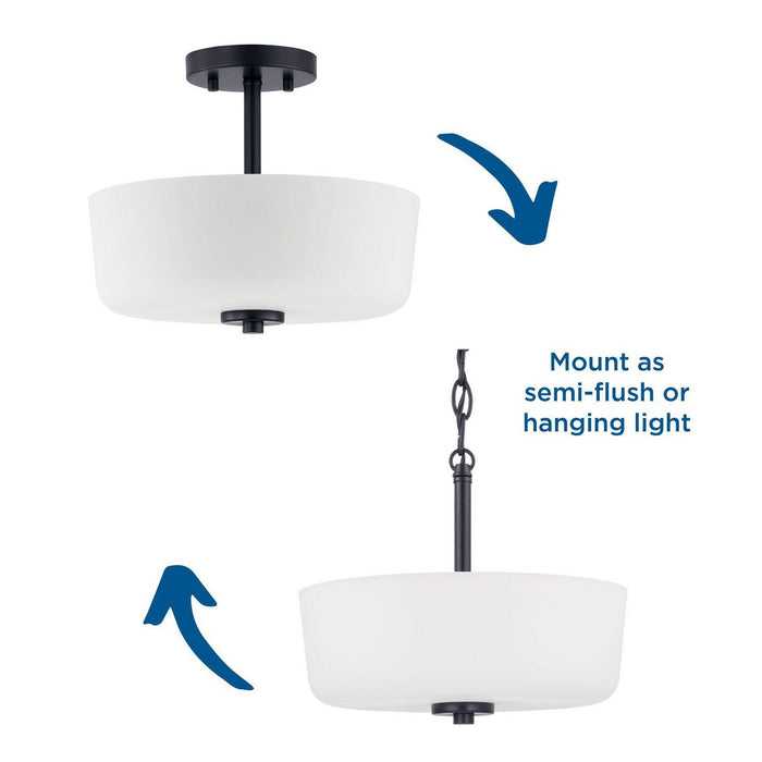 Tobin Semi-Flush Convertible-Pendants-Progress Lighting-Lighting Design Store