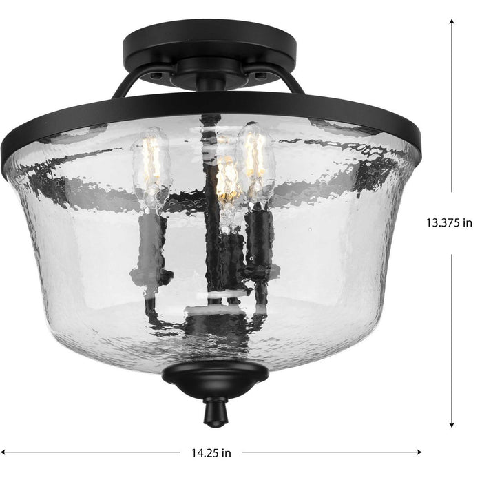 Bowman Semi Flush Convertible-Semi-Flush Mts.-Progress Lighting-Lighting Design Store