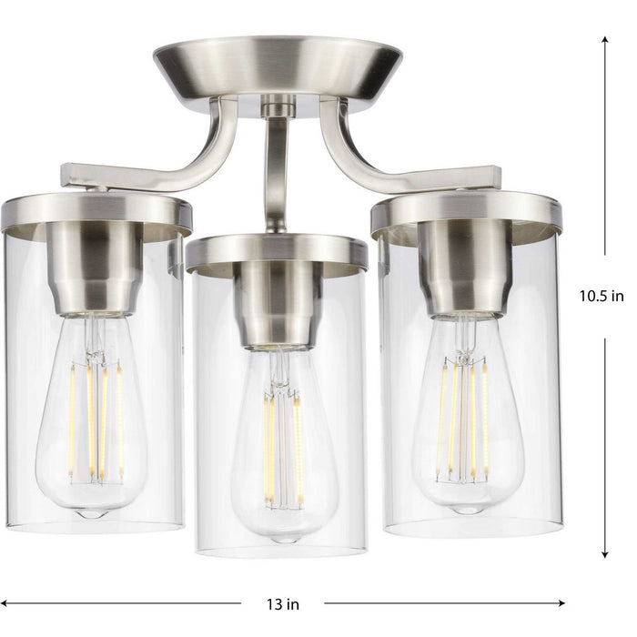 Lassiter Semi Flush Mount-Semi-Flush Mts.-Progress Lighting-Lighting Design Store