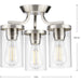 Lassiter Semi Flush Mount-Semi-Flush Mts.-Progress Lighting-Lighting Design Store