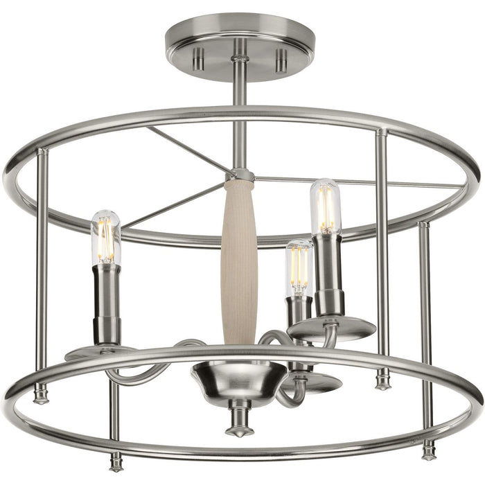 Durrell Semi Flush Convertible-Semi-Flush Mts.-Progress Lighting-Lighting Design Store