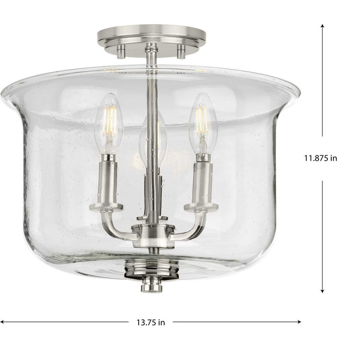 Winslett Semi Flush Convertible-Semi-Flush Mts.-Progress Lighting-Lighting Design Store