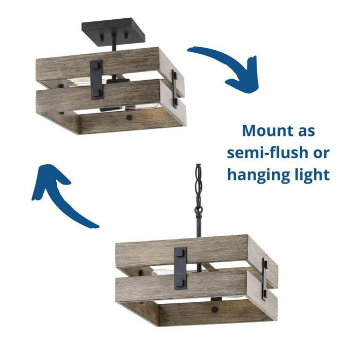 Hemsworth Semi Flush Mount-Semi-Flush Mts.-Progress Lighting-Lighting Design Store