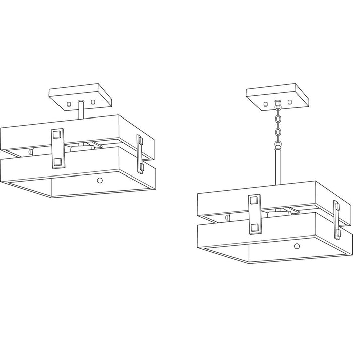 Hemsworth Semi Flush Mount-Semi-Flush Mts.-Progress Lighting-Lighting Design Store