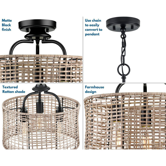 Lavelle Semi-Flush Conv-Semi-Flush Mts.-Progress Lighting-Lighting Design Store