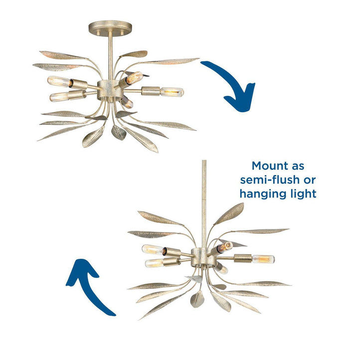 Mariposa Semi-Flush Conv-Semi-Flush Mts.-Progress Lighting-Lighting Design Store