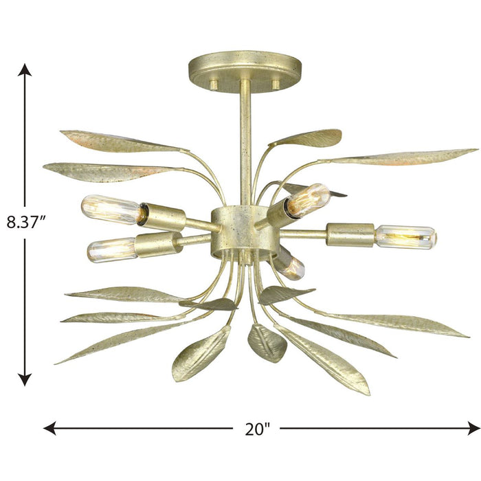 Mariposa Semi-Flush Conv-Semi-Flush Mts.-Progress Lighting-Lighting Design Store