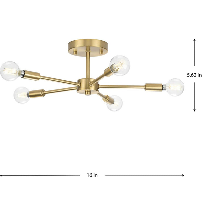 Delayne Semi-Flush Mount-Semi-Flush Mts.-Progress Lighting-Lighting Design Store